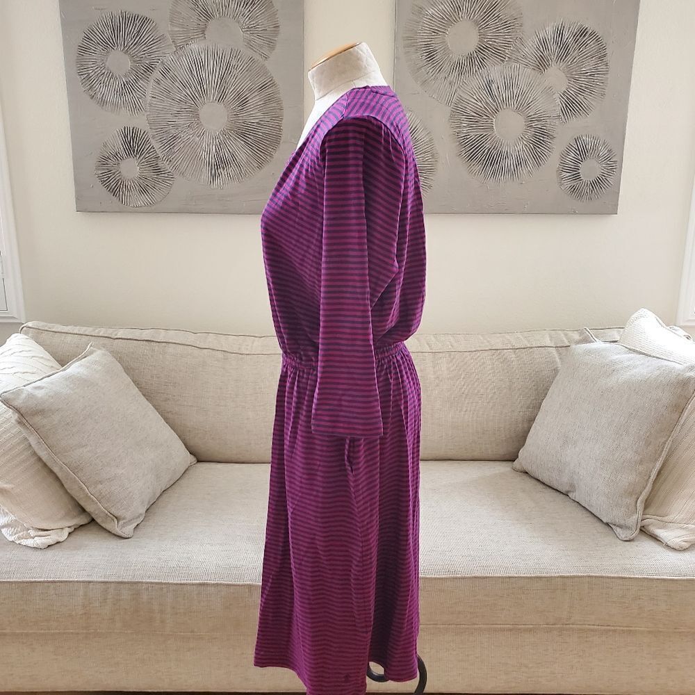 Joules | Three-Quarter Sleeve Blouson Dress sz 12 - Picture 8 of 15